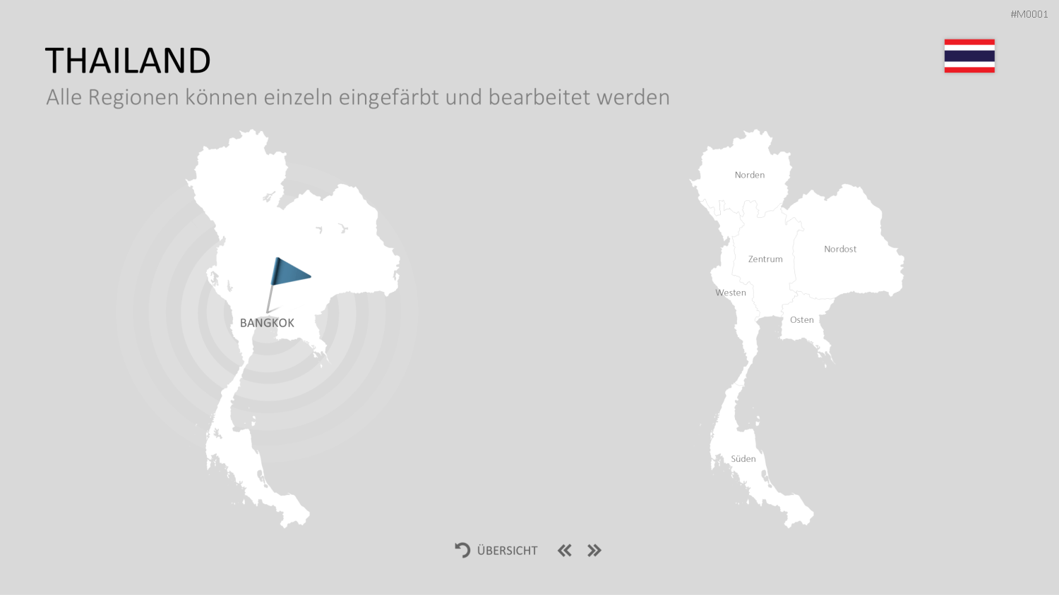 Landkarten Paket für Unternehmen PowerPoint-Vorlage