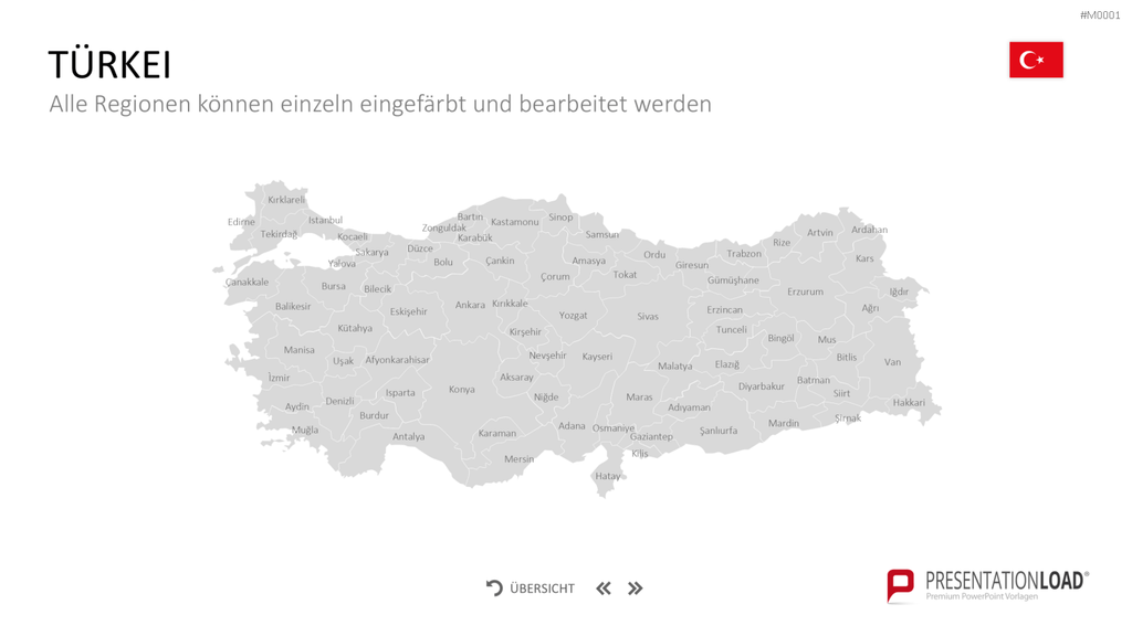Landkarten Paket für Unternehmen PowerPoint-Vorlage