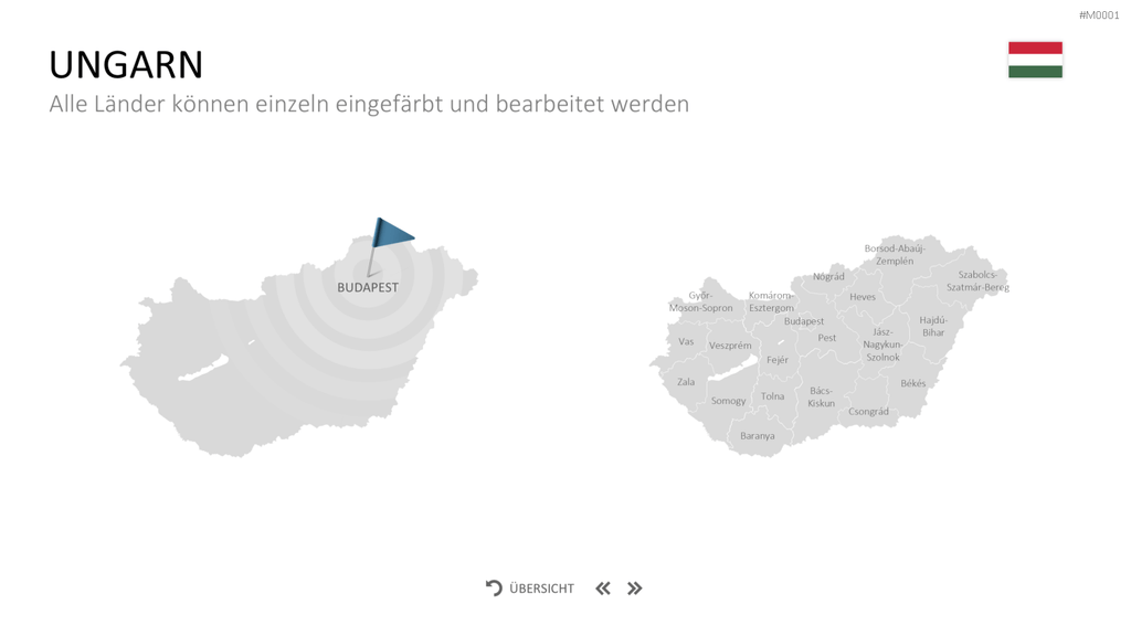 Landkarten Paket für Unternehmen PowerPoint-Vorlage