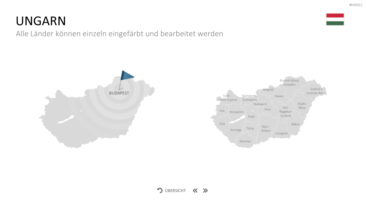 Landkarten Paket für Unternehmen PowerPoint-Vorlage