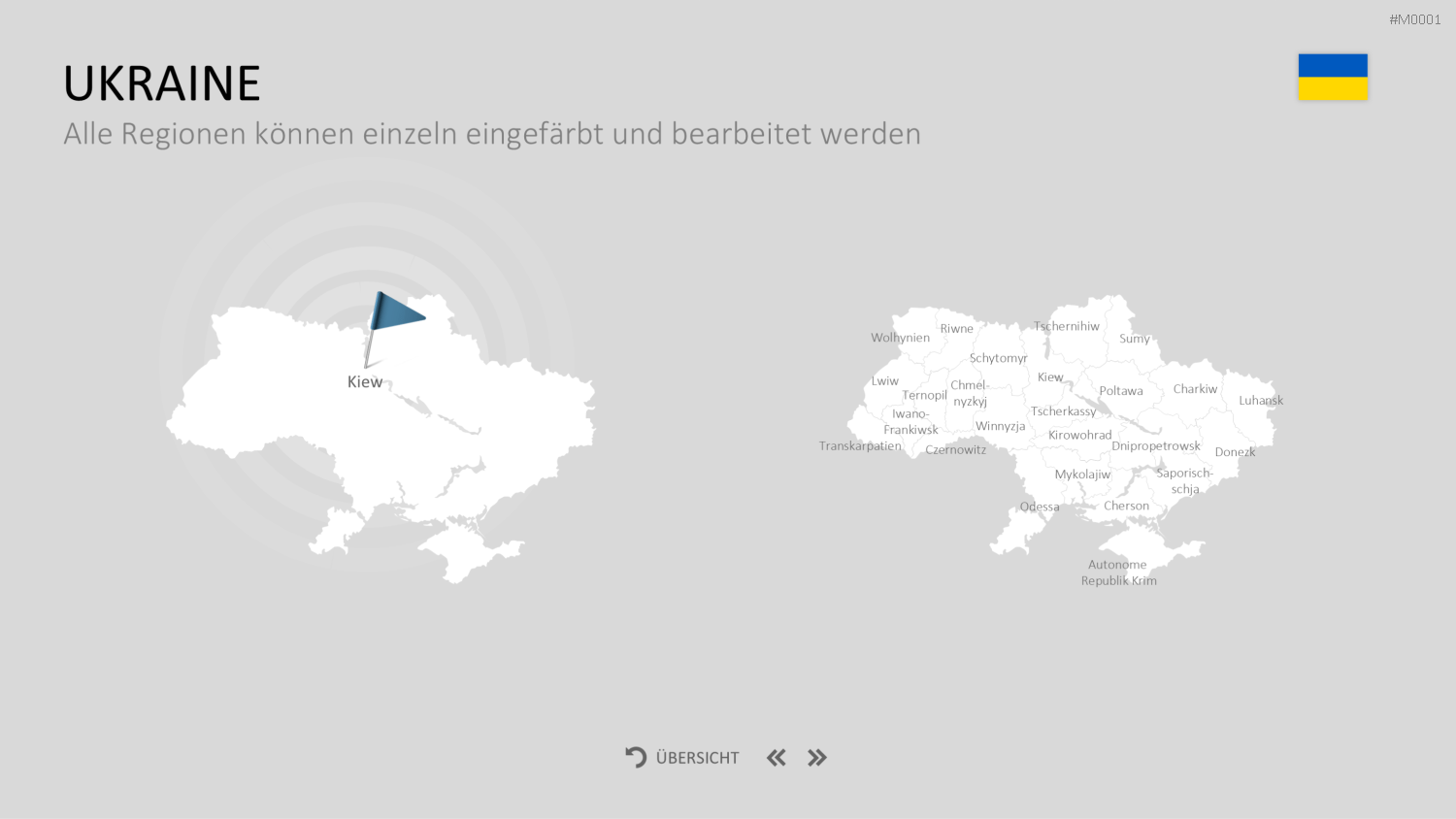 Landkarten Paket für Unternehmen PowerPoint-Vorlage