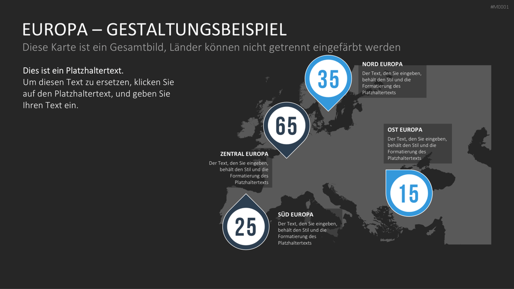 Landkarten Paket für Unternehmen PowerPoint-Vorlage