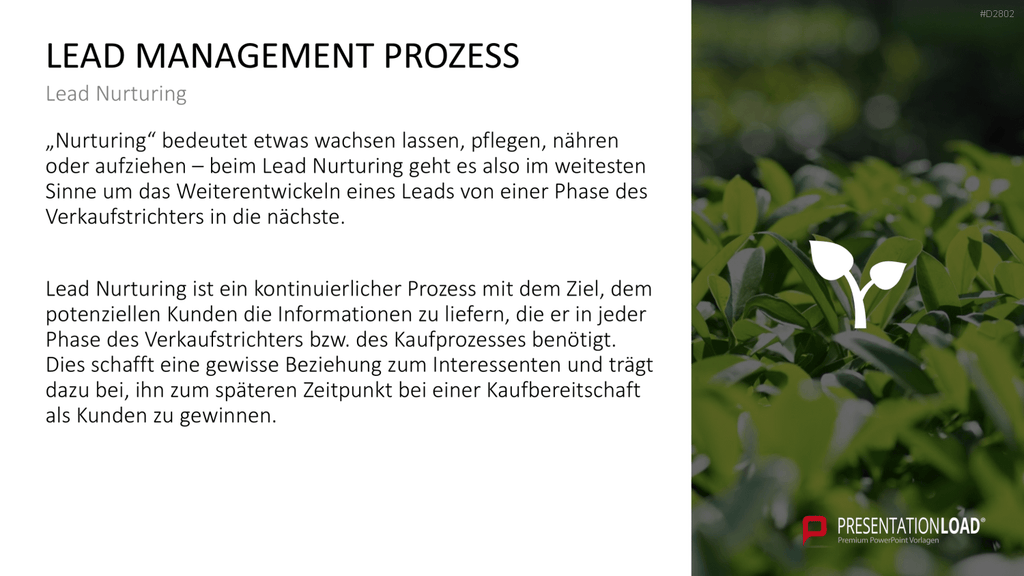 Lead Management PowerPoint-Vorlage