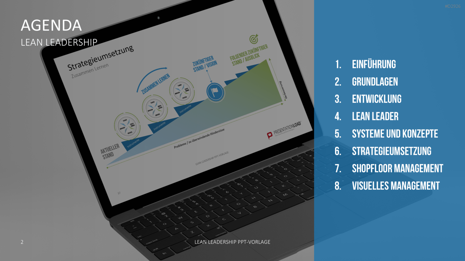 Lean Leadership PowerPoint-Vorlage