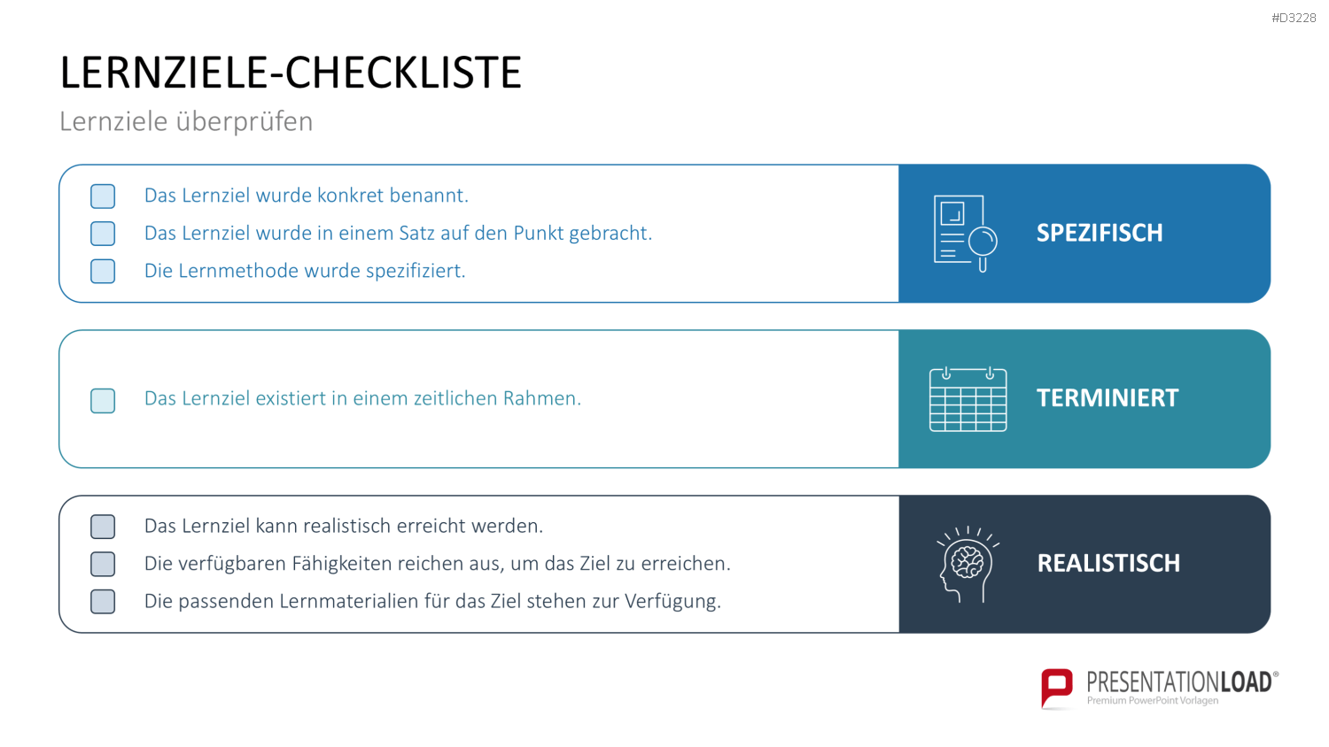 Lernmethoden und Lernstrategien PowerPoint-Vorlage