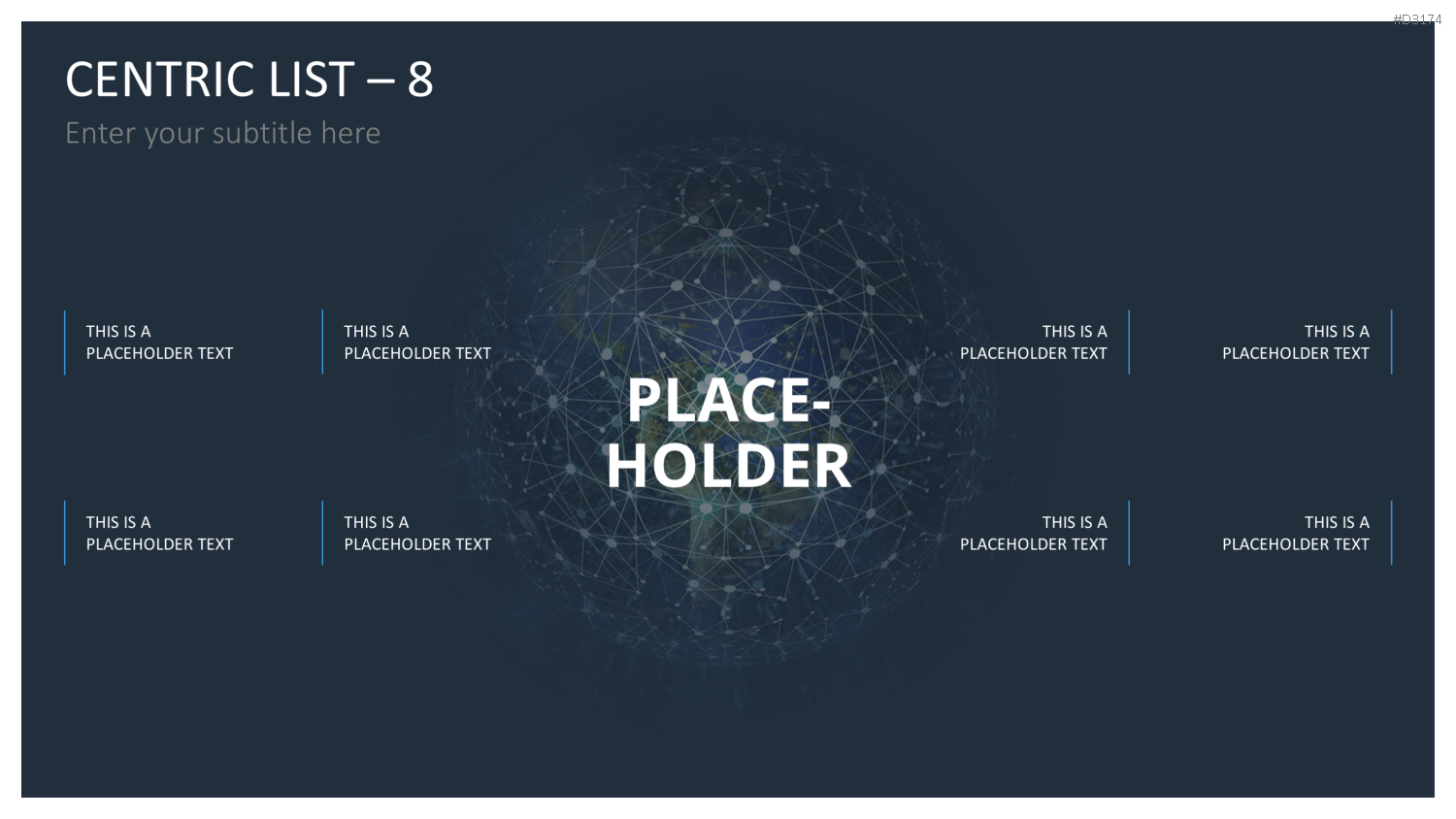 Zentrale Liste, Netzwerk, Platzhalter, Präsentation