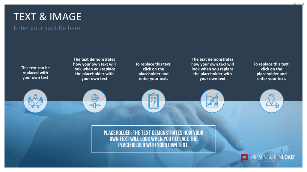 PowerPoint Vorlage mit Business-Icons