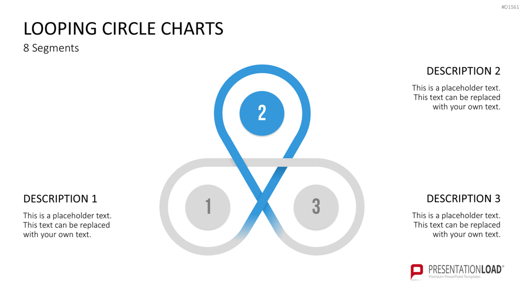 Kreis-Charts - Looping PowerPoint-Vorlage