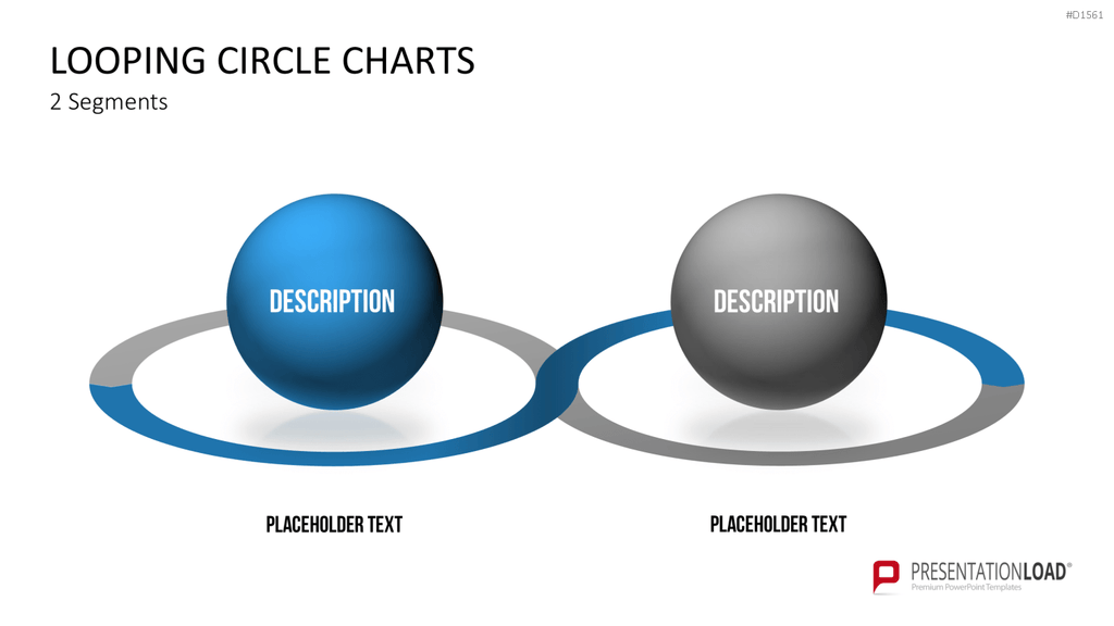 Kreis-Charts - Looping PowerPoint-Vorlage