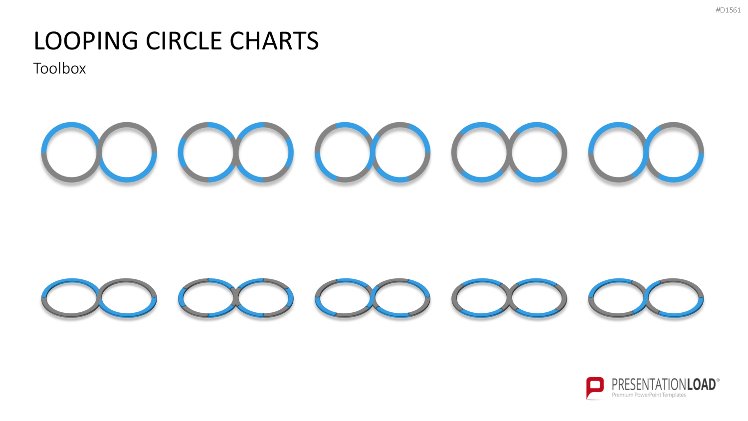 Kreis-Charts - Looping PowerPoint-Vorlage