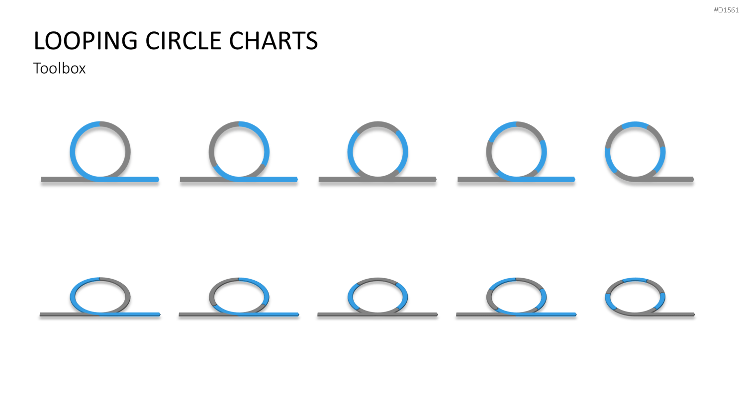 Kreis-Charts - Looping PowerPoint-Vorlage