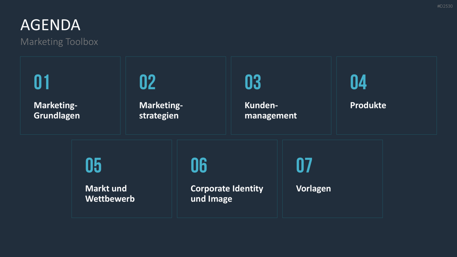 Marketing-Toolbox PowerPoint-Vorlage