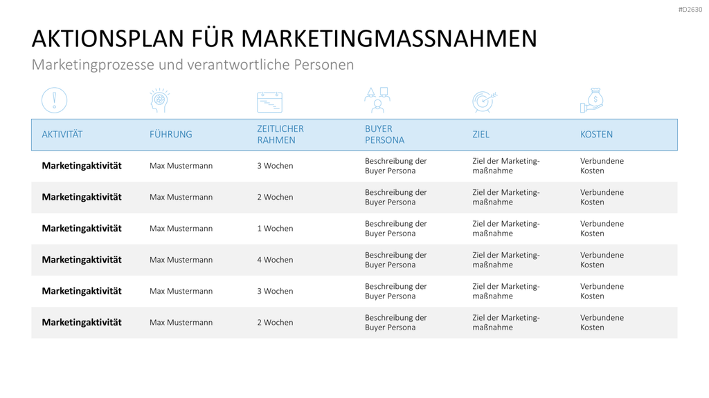 Marketingplan PowerPoint-Vorlage
