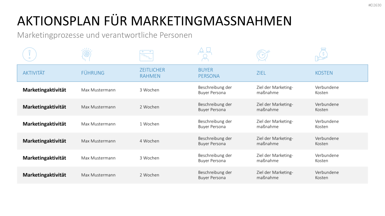 Marketingplan PowerPoint-Vorlage