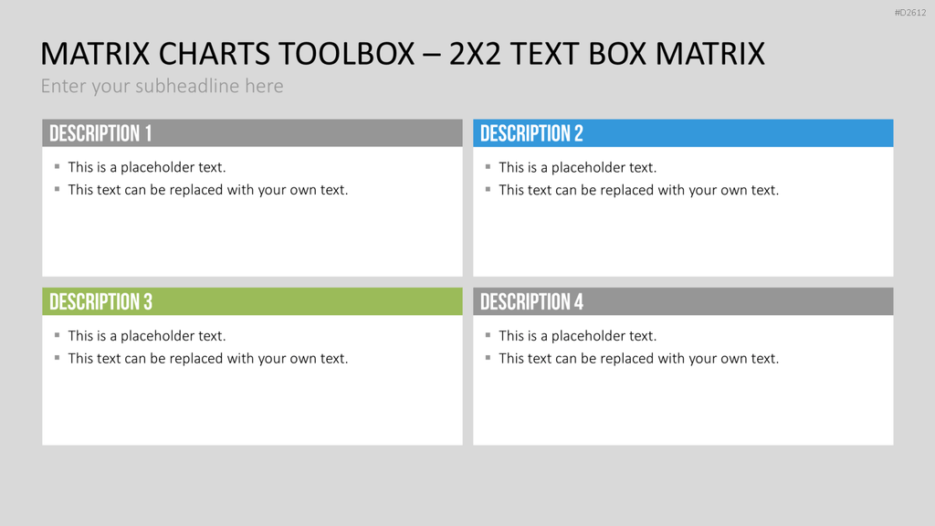 Matrix-Charts-Toolbox PowerPoint-Vorlage
