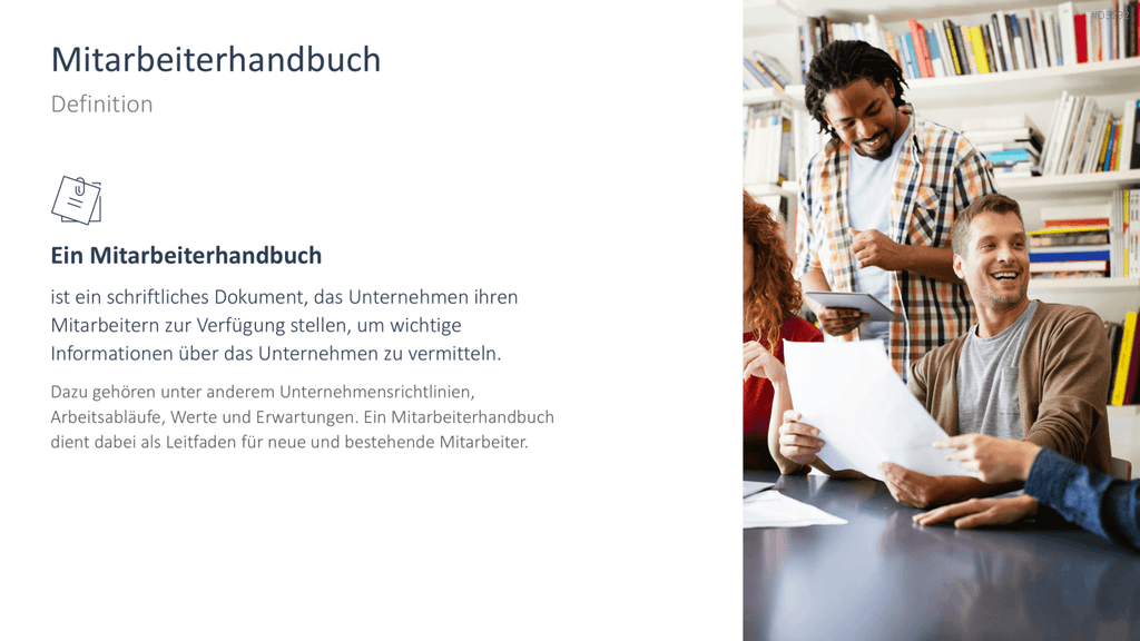 Mitarbeiterhandbuch PowerPoint-Vorlage