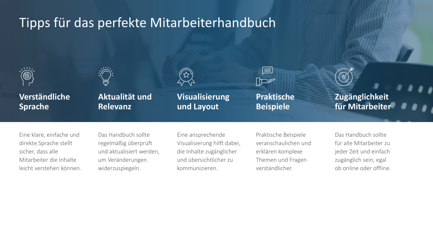 Mitarbeiterhandbuch PowerPoint-Vorlage