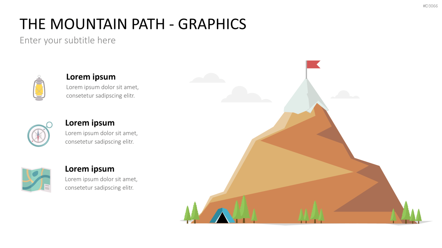 Berg-Infografiken 1 (Grafiken) PowerPoint-Vorlage
