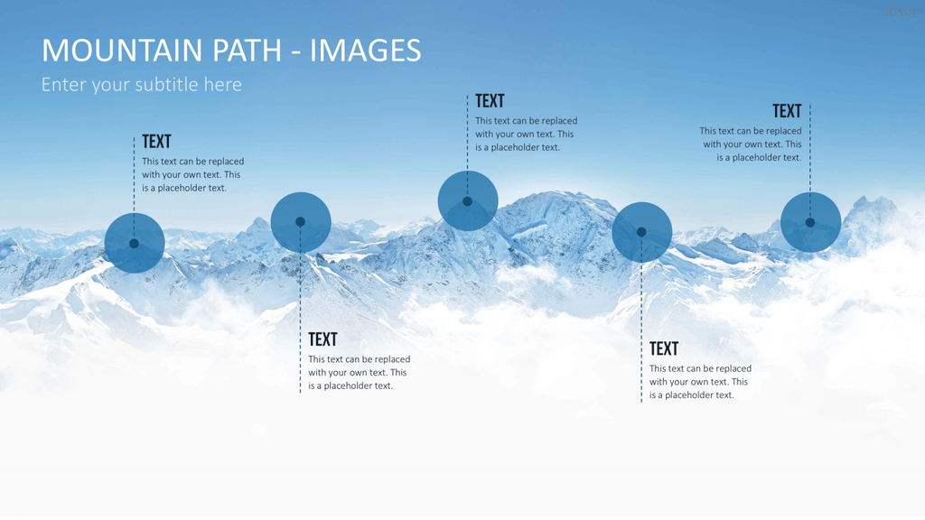 Berg-Infografiken 2 (Bilder) PowerPoint-Vorlage