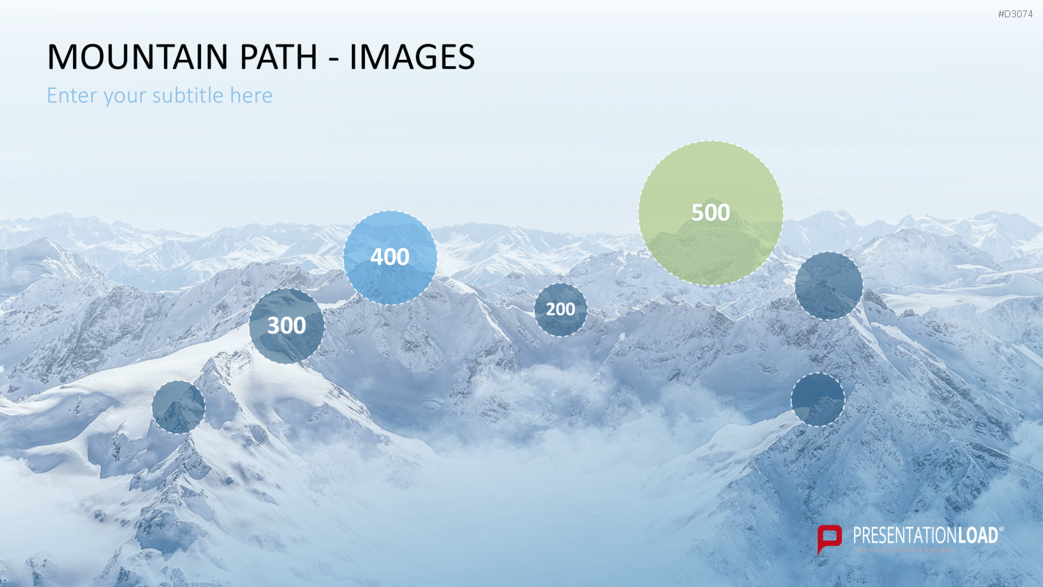 Berg-Infografiken 2 (Bilder) PowerPoint-Vorlage
