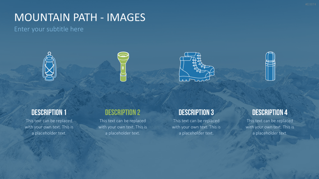 Berg-Infografiken 2 (Bilder) PowerPoint-Vorlage