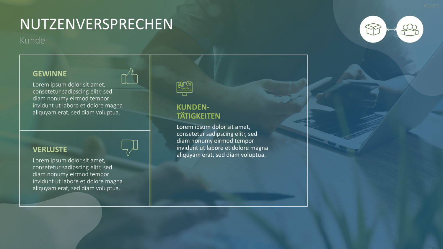 Nutzenversprechen (Value Proposition) PowerPoint-Vorlage