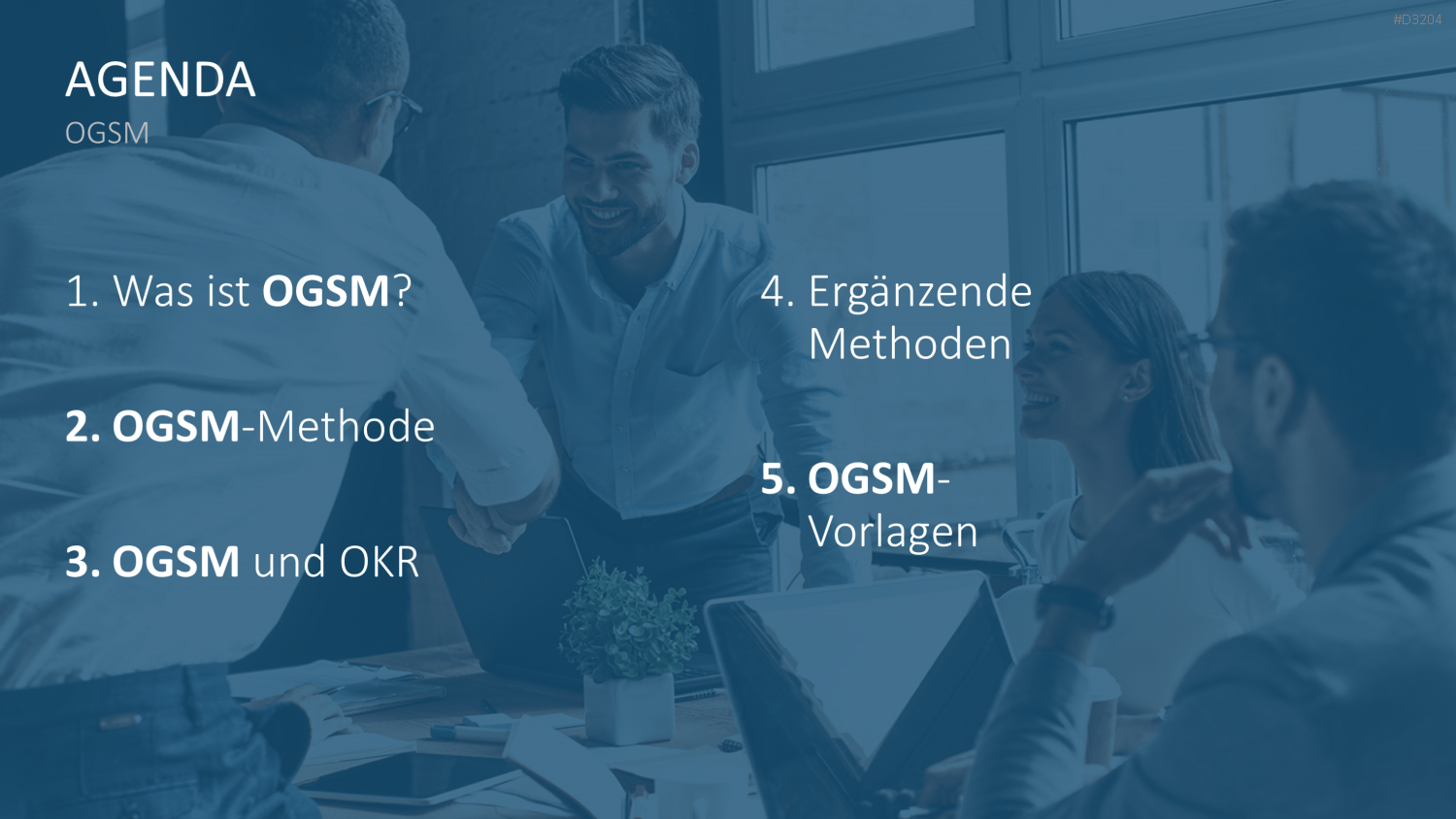 OGSM-Zielmanagement PowerPoint-Vorlage