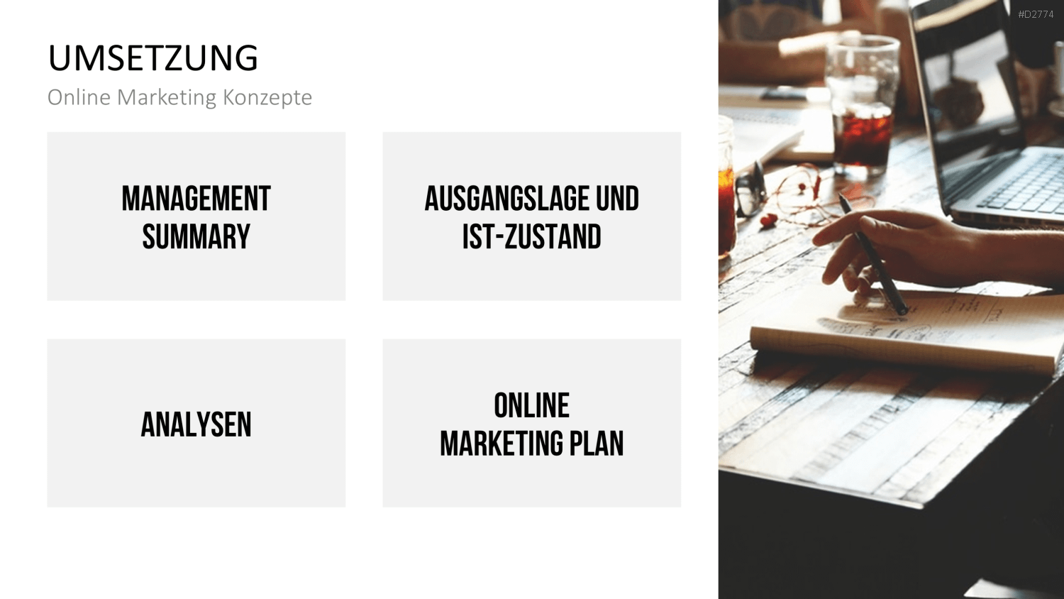 Online Marketing Strategie PowerPoint-Vorlage