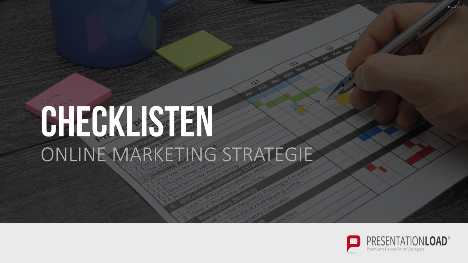Online Marketing Strategie PowerPoint-Vorlage