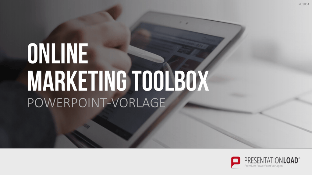 Online Marketing Toolbox PowerPoint-Vorlage