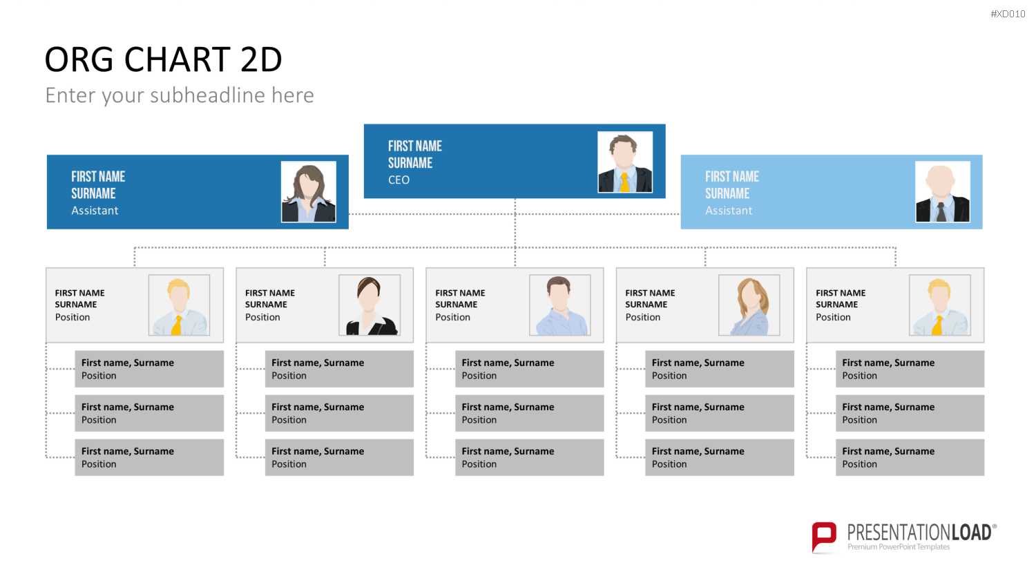 Organigramm Bundle PowerPoint-Vorlage