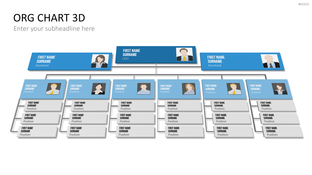 Organigramm Bundle PowerPoint-Vorlage