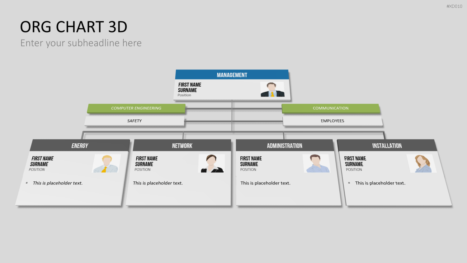 Organigramm Bundle PowerPoint-Vorlage