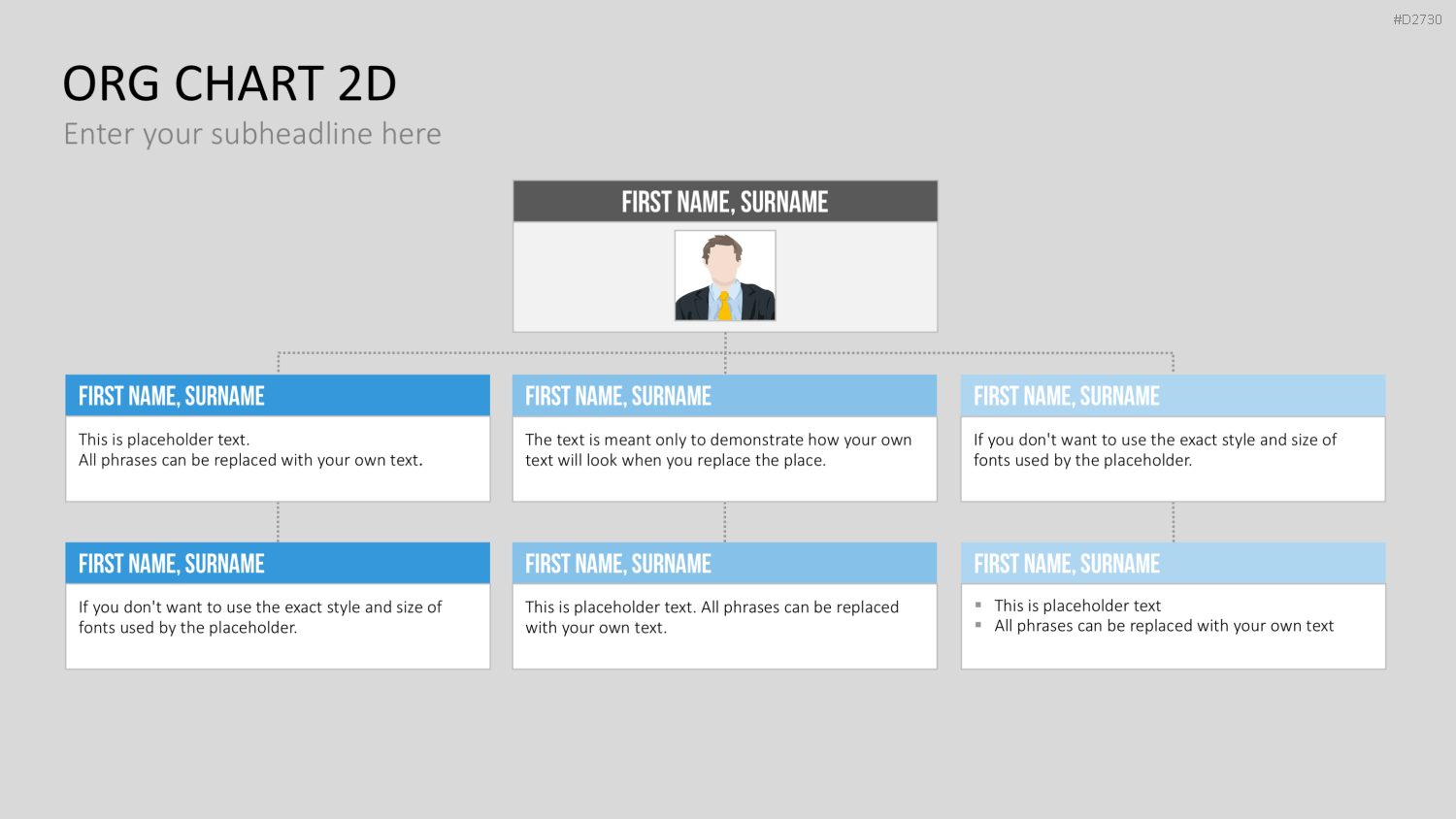Organigramm - Toolbox 2D PowerPoint-Vorlage