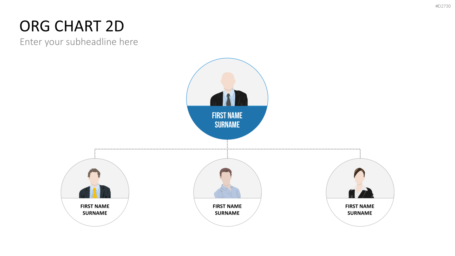 Organigramm - Toolbox 2D PowerPoint-Vorlage