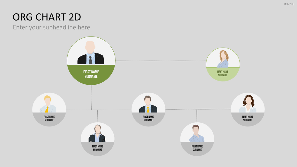 Organigramm - Toolbox 2D PowerPoint-Vorlage