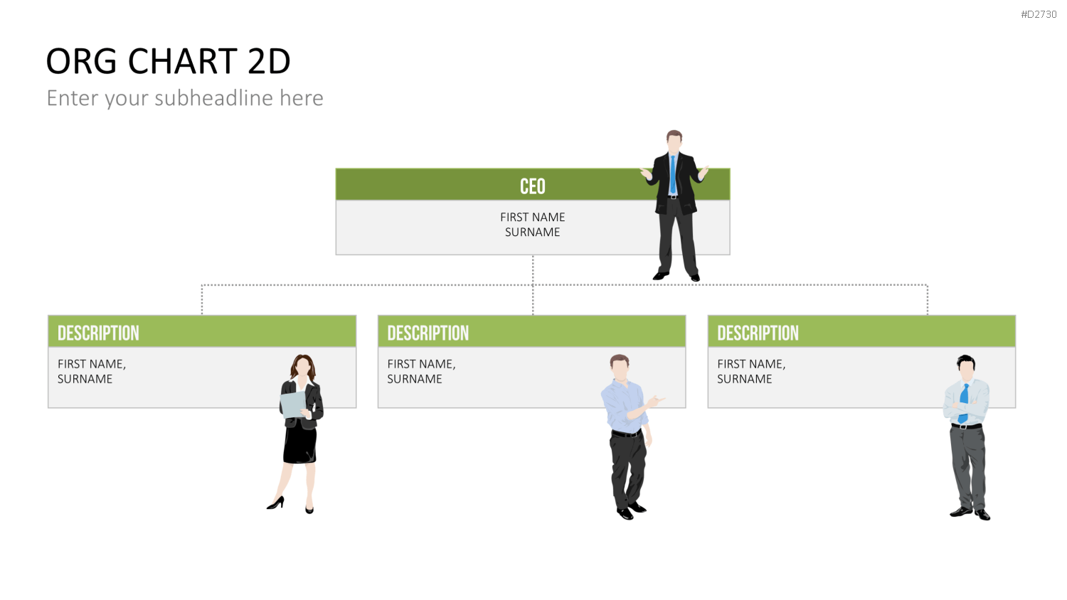 Organigramm - Toolbox 2D PowerPoint-Vorlage