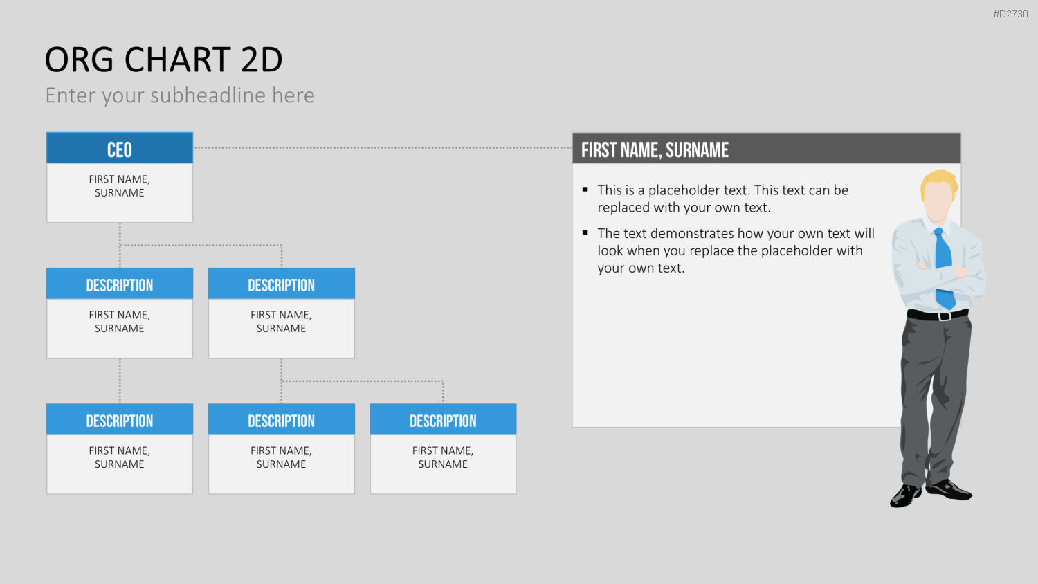 Organigramm - Toolbox 2D PowerPoint-Vorlage