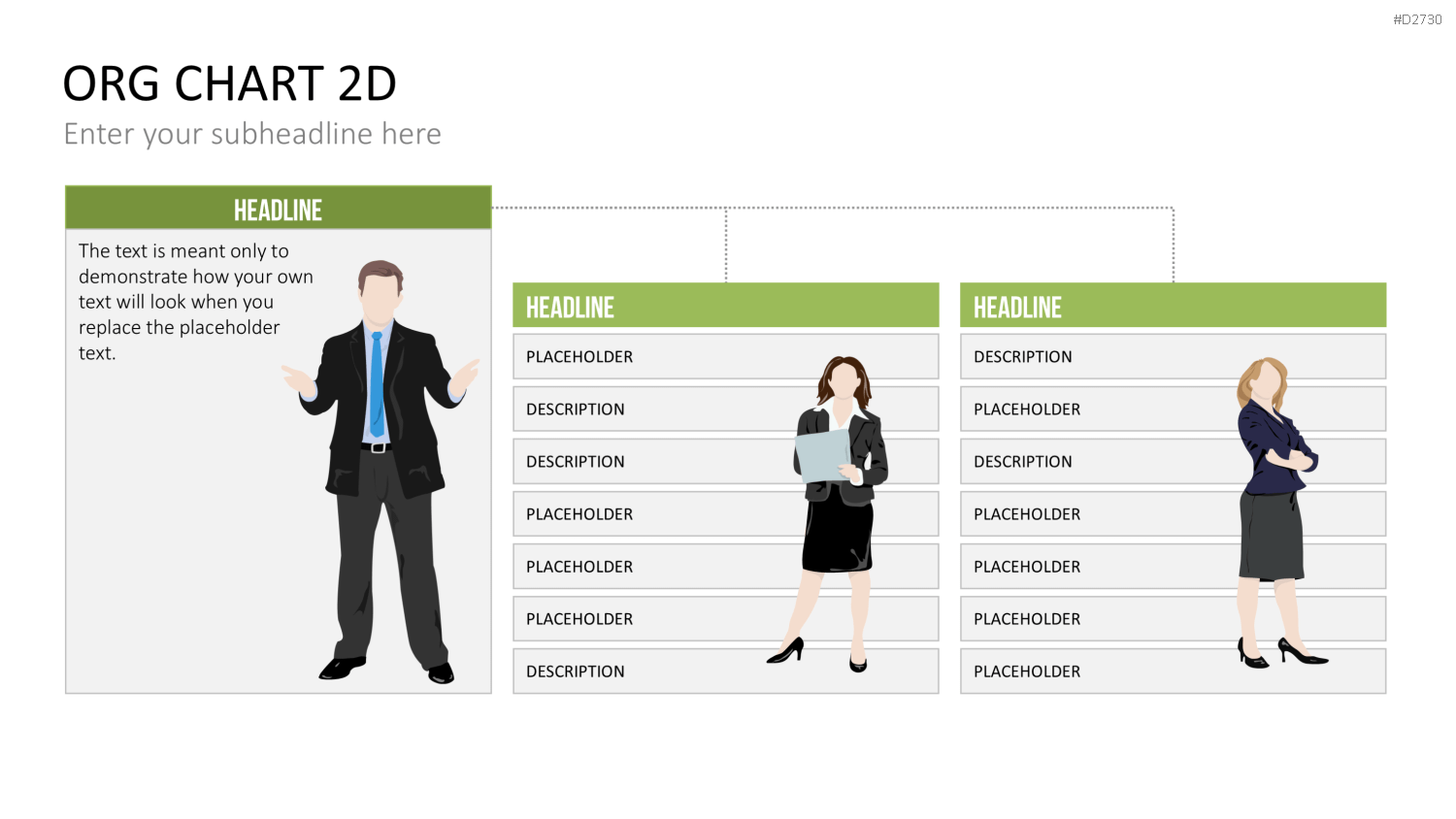 Organigramm - Toolbox 2D PowerPoint-Vorlage