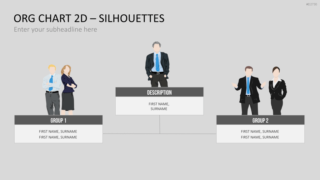 Organigramm - Toolbox 2D PowerPoint-Vorlage