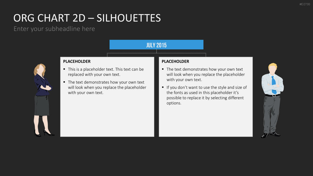 Organigramm - Toolbox 2D PowerPoint-Vorlage