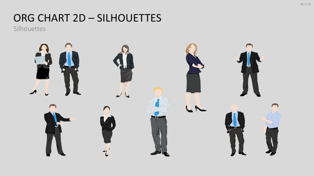 Organigramm - Toolbox 2D PowerPoint-Vorlage