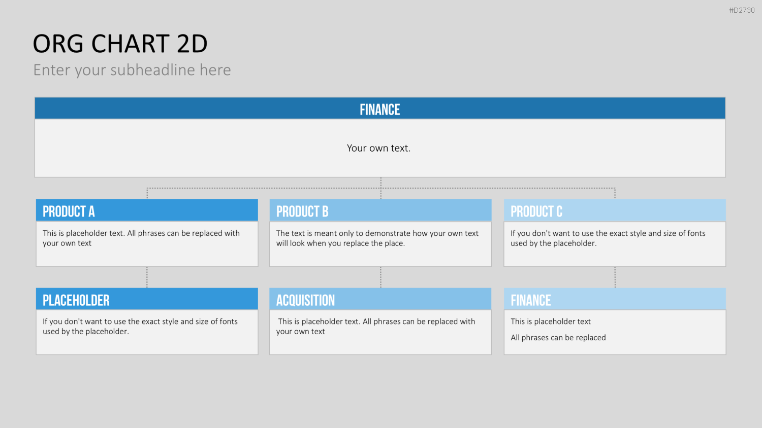 Organigramm - Toolbox 2D PowerPoint-Vorlage