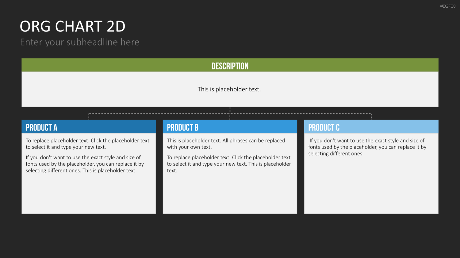 Organigramm - Toolbox 2D PowerPoint-Vorlage