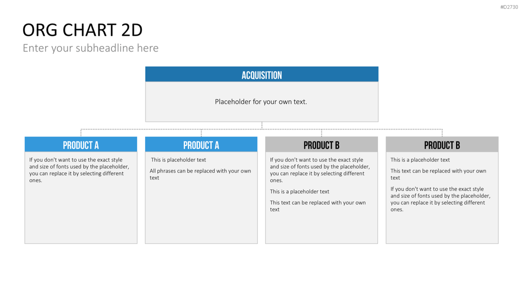 Organigramm - Toolbox 2D PowerPoint-Vorlage