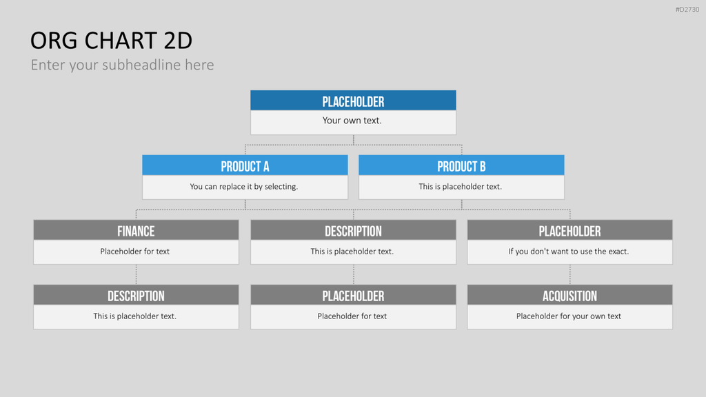 Organigramm - Toolbox 2D PowerPoint-Vorlage