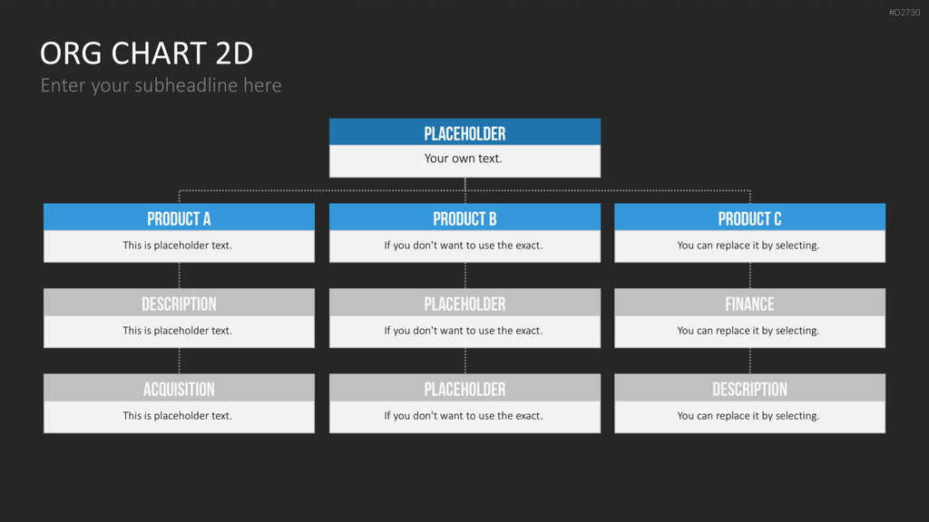 Organigramm - Toolbox 2D PowerPoint-Vorlage