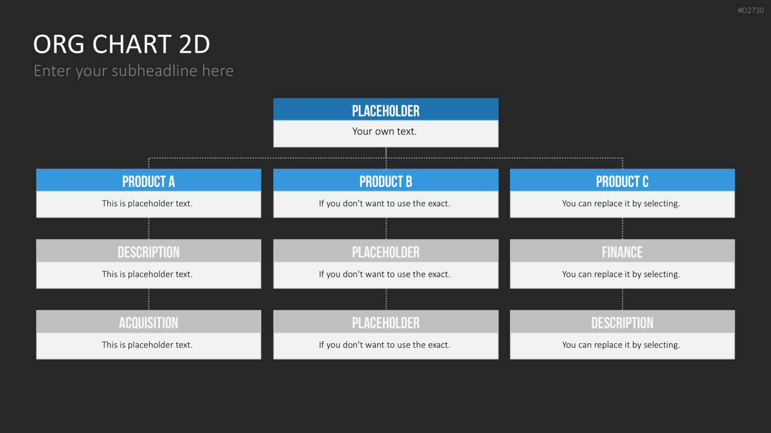 Organigramm - Toolbox 2D PowerPoint-Vorlage