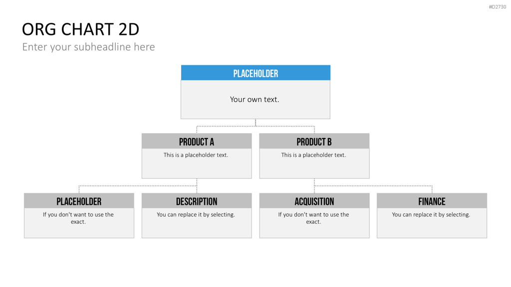 Organigramm - Toolbox 2D PowerPoint-Vorlage