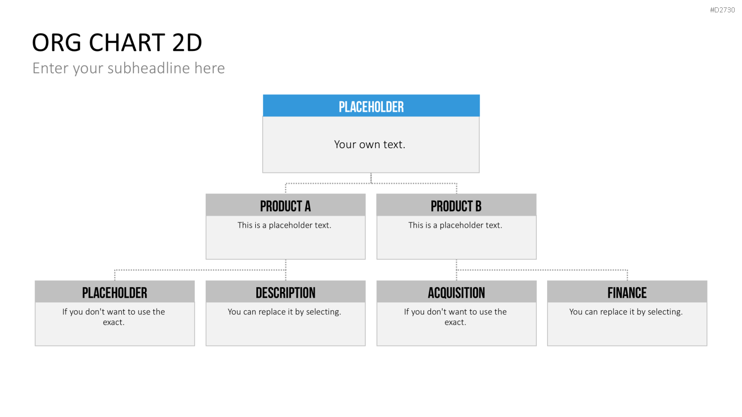 Organigramm - Toolbox 2D PowerPoint-Vorlage